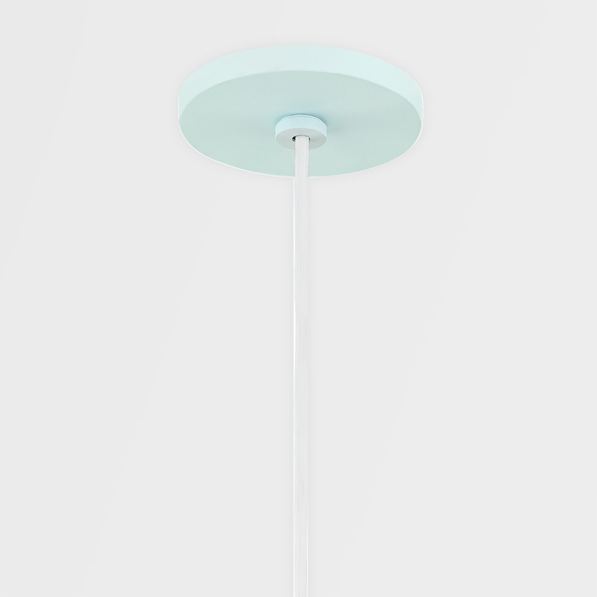 Single Light Pendant, 16" H x 28" W x 28" D, G40, Blue