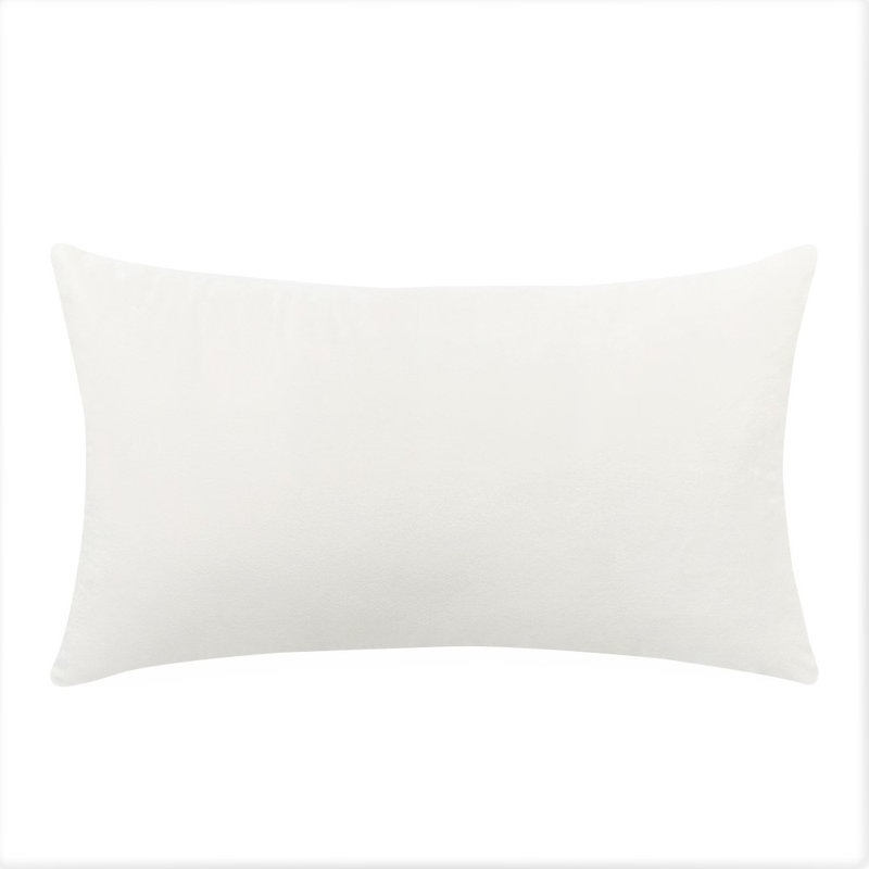 Coussin en velours, Blanc