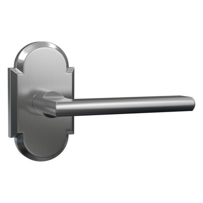 Bravura 839-G2 Delray Passage Lever on  Arched  Rose in Satin Nickel