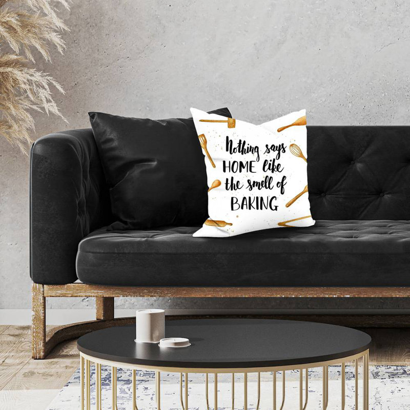 Home and baking - 18"x18" Throw pillow - Poly twill - Print on demand