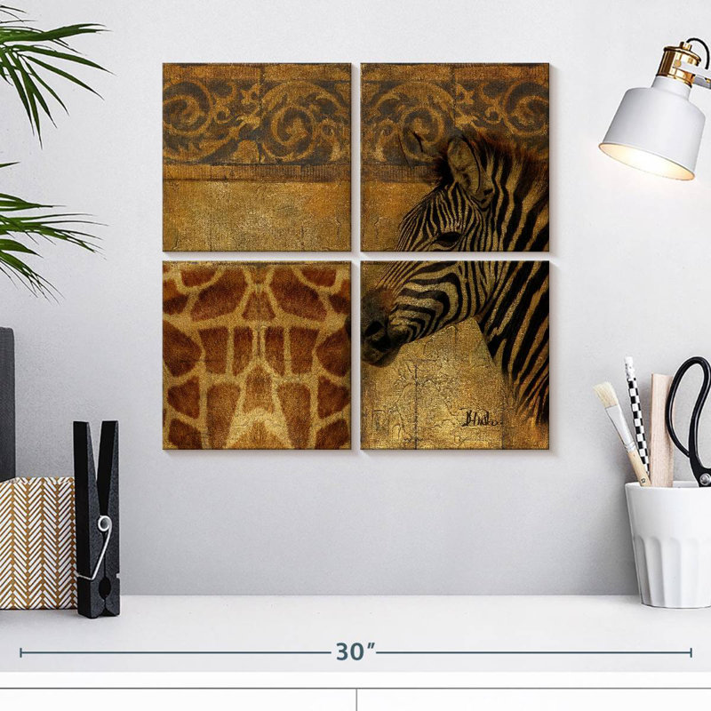 Brampt Elegant Safari Zebra I, 18" H x 18" W