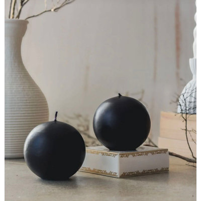 Ensemble de bougies parfumées à la vanille de qualité supérieure (2 pièces), couleur noire, 3,1 x 2,8 pouces | 100% cire de soja, temps de combustion: 18 à 20 heures | Idéal pour la détente, la décoration intérieure et les cadeaux, design sécuritaire et élégant