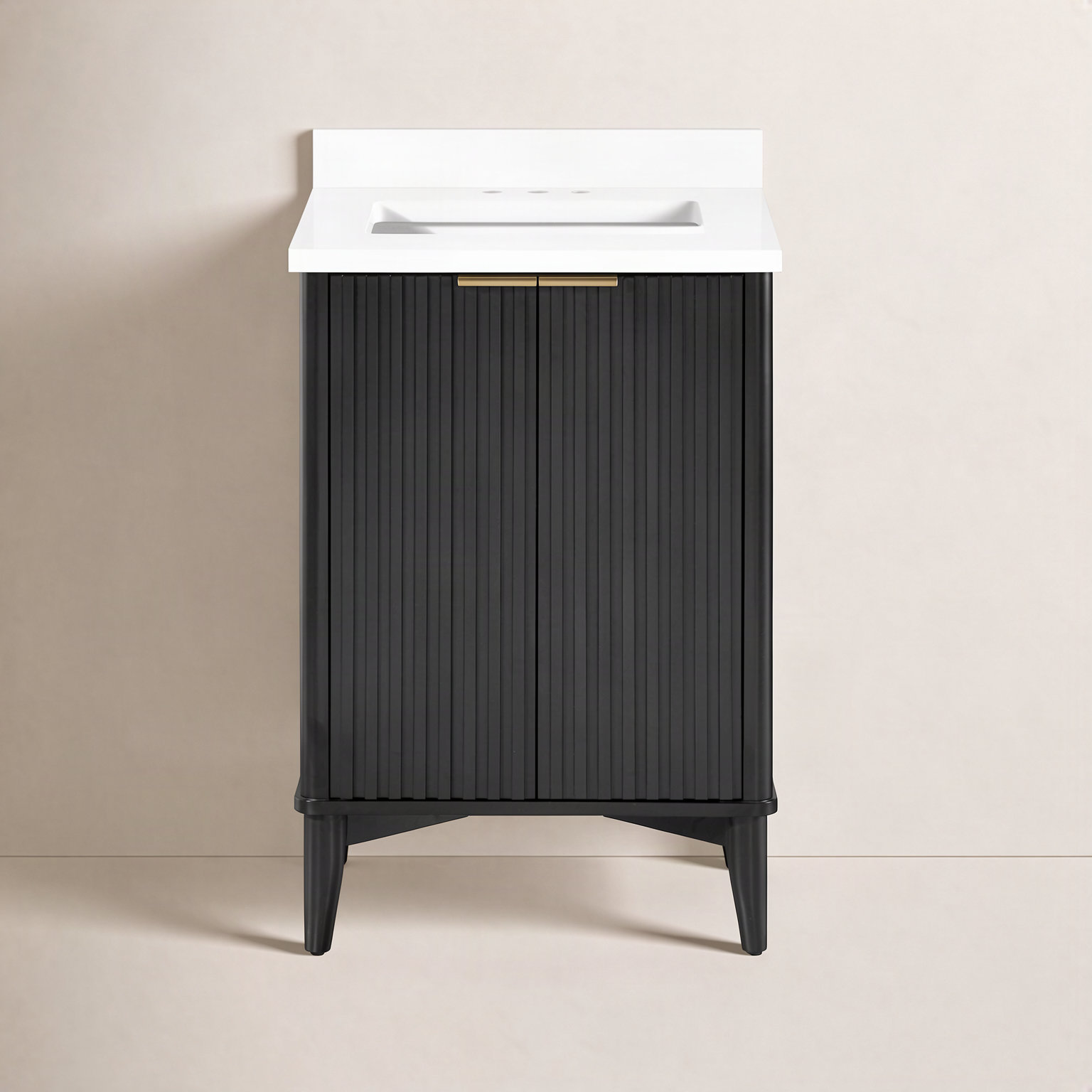 Gabi 24" Single Bathroom Vanity, Onyx Black