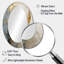 Minimalism Grey Gold Moon Poteries - Abstract Oval Decorative Mirror On Metal-407040757
