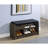 Smoked Oak Open Shelf Storage Bench-721688179