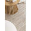 Tapis géométrique brun en polypropylène tissé à la machine Sreyas-44721001