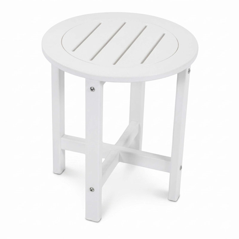 Table d'appoint extérieure en PEHD pour terrasses et balcons