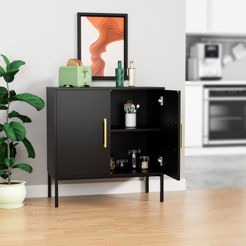 Armoire d'appoint Myroslav, Noir
