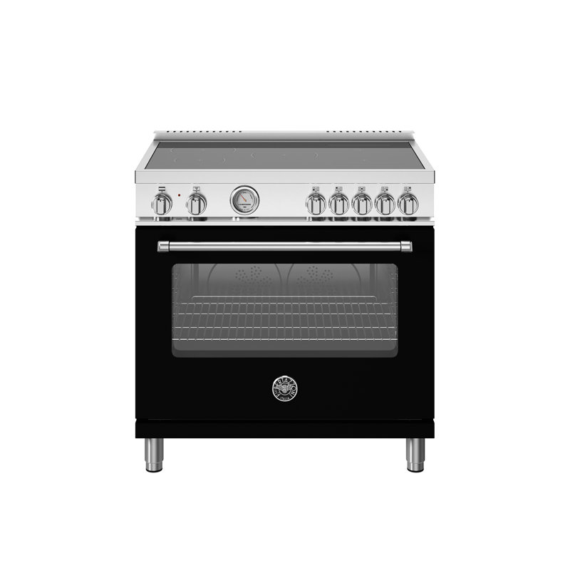 Master Series Bertazzoni 36" 5.9 Cubic Feet Induction Freestanding Range, Matte Black