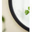 Miroir mural 20 "x 20" avec cadre en bois et finition noire