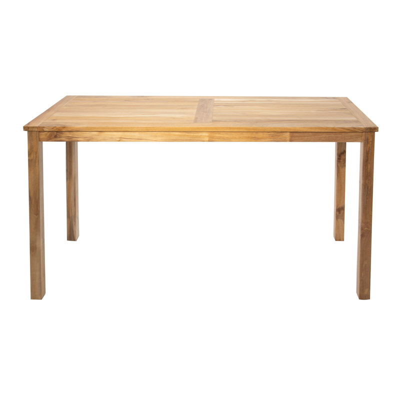 Venora 68'' Teak Outdoor Bar Table,  36" H x 26" W x 68" D