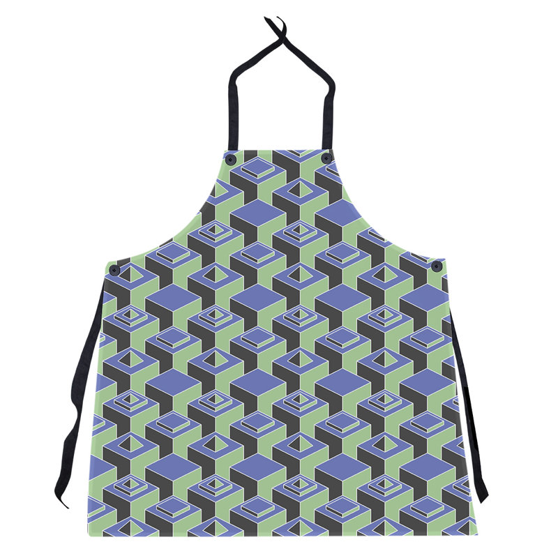 Jordao Bib Apron, Blue/Green