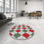 Tapis gris/vert/beige à motifs-1754540721