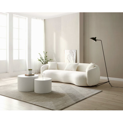 Canapé de salon Mid Mid Century Curved