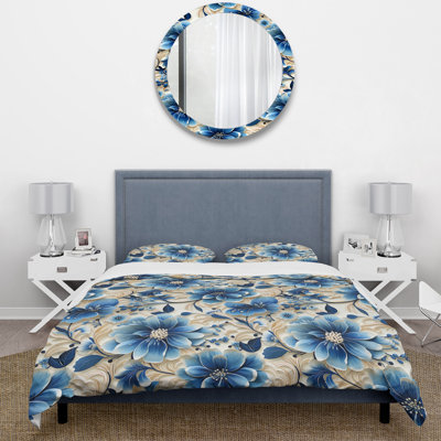 Literie Blue and White Flowers Retreat II