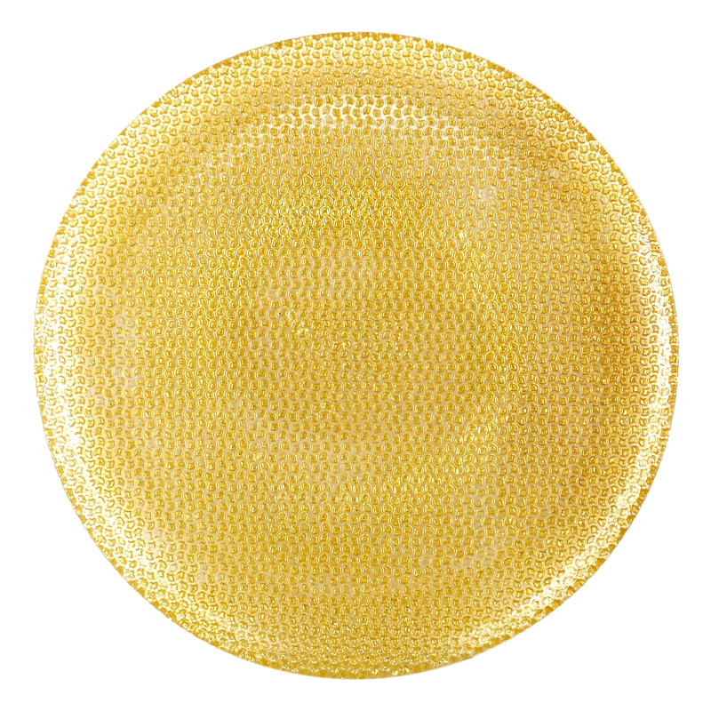 Assiette plate Ocer, Or