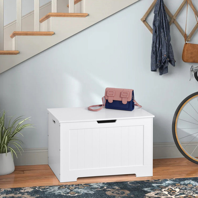 Latitude Run® Solid Wood Flip Top Storage Bench & Reviews | Wayfair