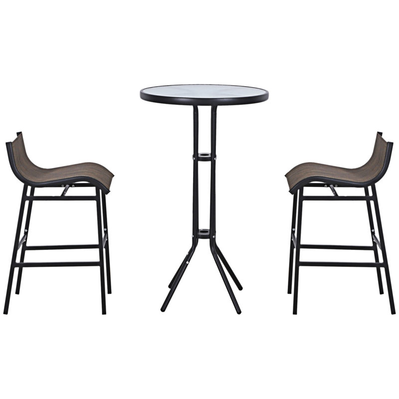 3 Piece Outdoor Bistro Set