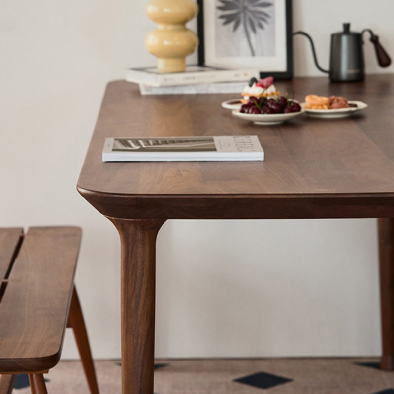 Choix simple et classique de table de salle à manger, H 29,52 po x L 62,99 po x l 31,49 po, Noyer