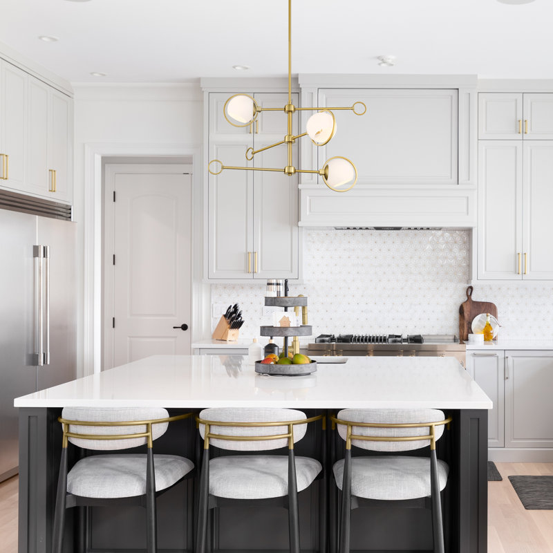 Clendon 3 - Light Dimmable Sputnik Modern Linear Chandelier