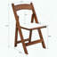 Ensemble de chaises pliantes rembourrées peu encombrantes avec tablette en noyer-1166414082-1166414083
