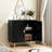 Shenade 31.7'' Modern Sideboard Buffet Cabinet with 2 Decorative Embossed Pattern Doors-1492871310