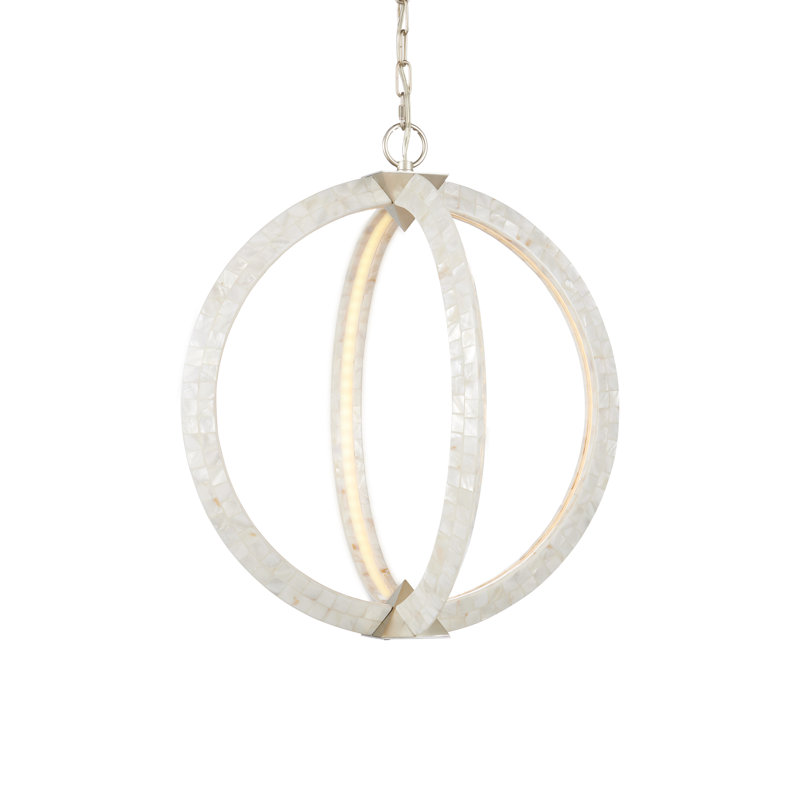 Arietta White Orb Chandelier