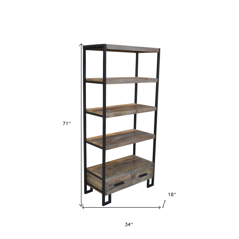 Étagère en acier inoxydable H 71 "x l 34"