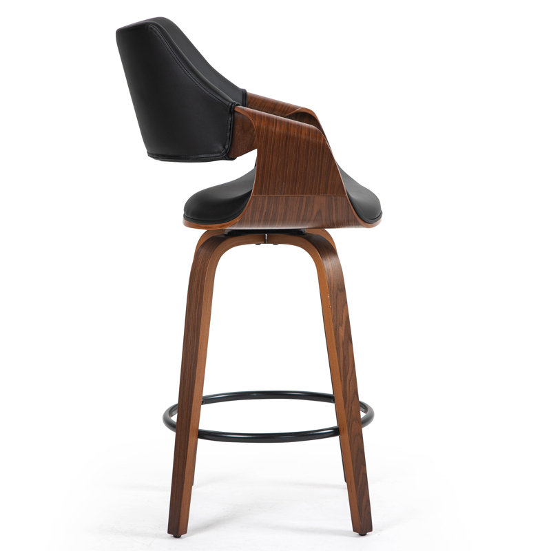 Lyllian Swivel Upholstered Counter Stool, “Counter Stool (25” Seat Height)”
