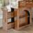 Modern Corner Makeup Vanity Table With Mirror And Stool