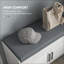 Banc à chaussures, rangement pour hall d'entrée moderne avec rangement dissimulé, tablettes réglables | Blanc neige | Panneau de fibres à densité moyenne