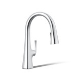 Graze Pull-Down Kitchen Sink Faucet with Three-Function Sprayhead