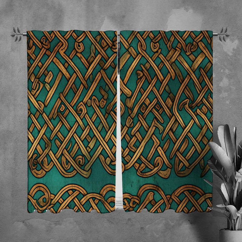 Tonisia Polyester Room Darkening Curtain Pair, L 40 po x L 61 po