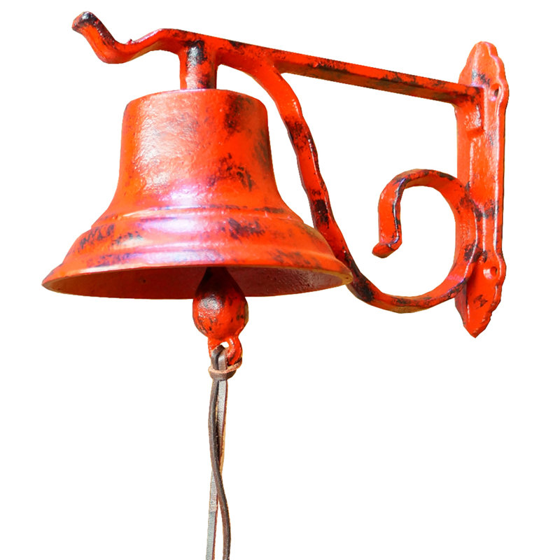 Sonnette suspendue, Rouge, H 6,5 po x l 5 po x P 8,5 po