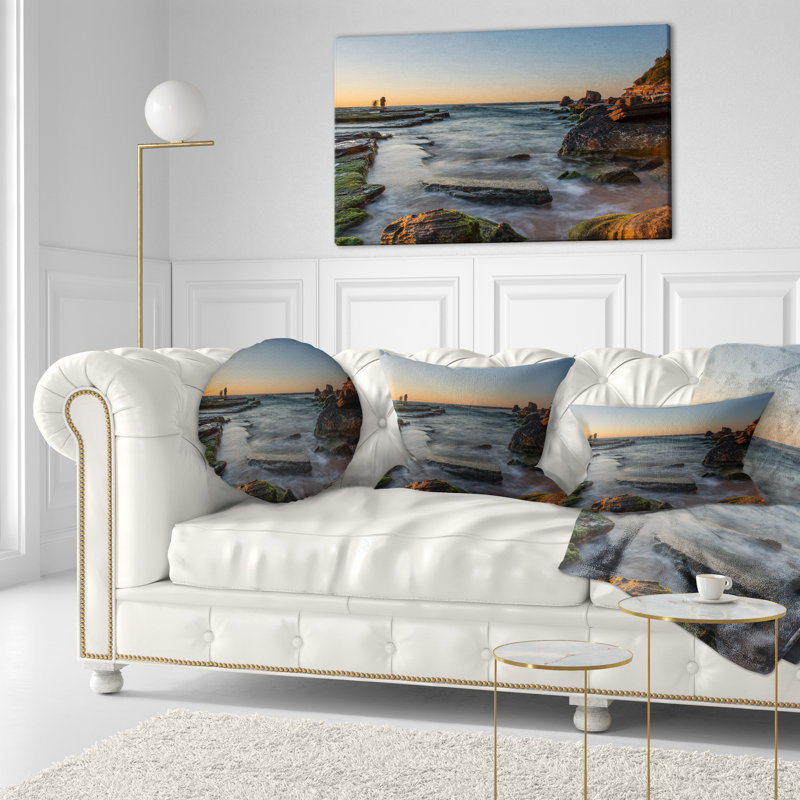Coussin lombaire seascape au-dessus de mer sydney