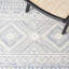 Tapis bleu / ivoire en laine touffeté à la main Kyndall-1624539802