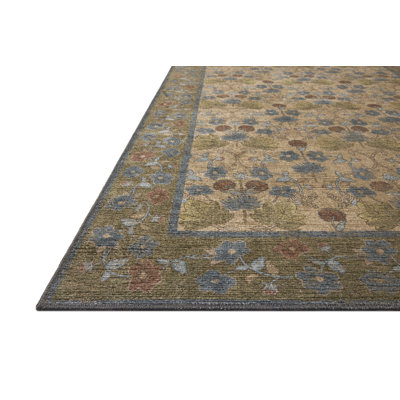 Rifle Paper Company x Loloi Edinburgh Tan / Olive  Area Rug