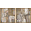 Abstrait art mural abstrait sur toile gris neutre neutre encadré-109881677-109881680