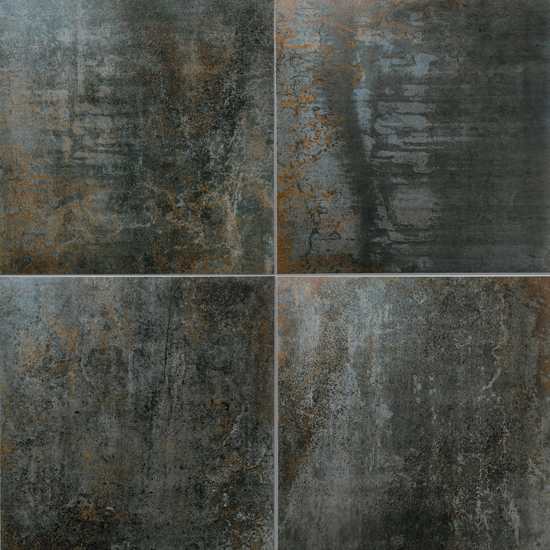 Common Core 24'' W x 24'' L Porcelain Metal Look Singular Tile PIXL 