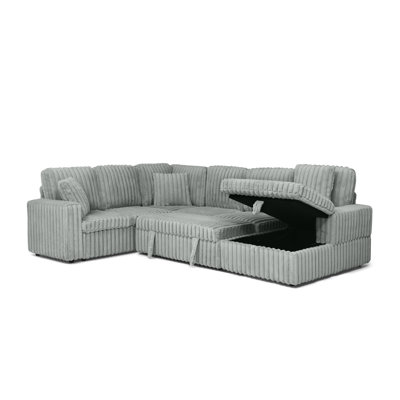 114'' Wide Upholstered Sectional