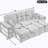 Katishia 94.9'' Velvet Sleeper Sofa-2046119221