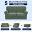 2 Seater Stretch Separate Box Cushion Loveseat Slipcover-2082663147