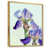 Toile avec cadre flottant or