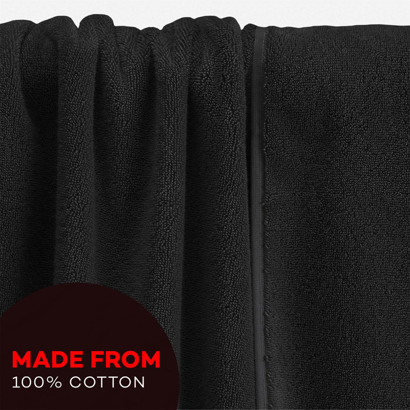 100% Cotton Bath Sheet, Black