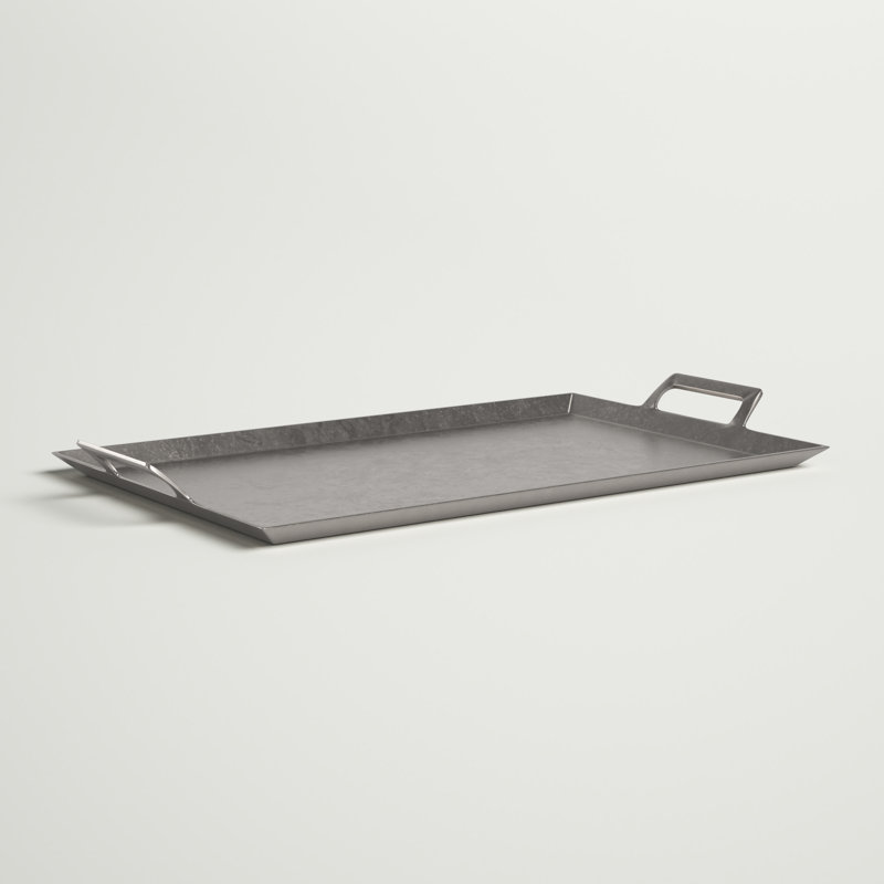Plateau de service Luciana, H 0,5 po x l 20 po x P 11,5 po, Gris