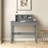 Sophisticated Rectangular Writing Desk For Stylish Workspaces And Productivity Enhancement.