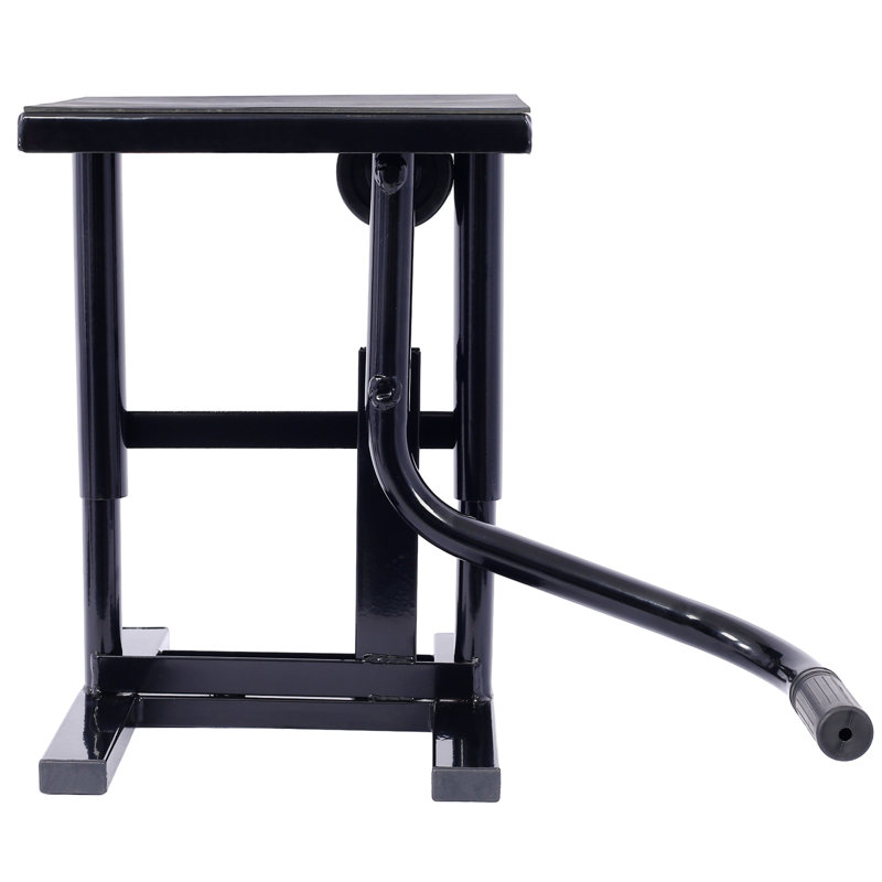 Support et élévateur pour motos de vélo Support pour vérin en acier 11 à 16,5 po réglable en hauteur avec capacité de charge de 330 lb acier noir résistant