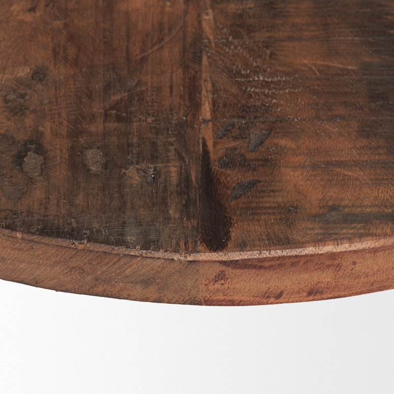 Grand plateau en bois massif récupéré Kerra, H 3 po x l 14 po x P 14 po