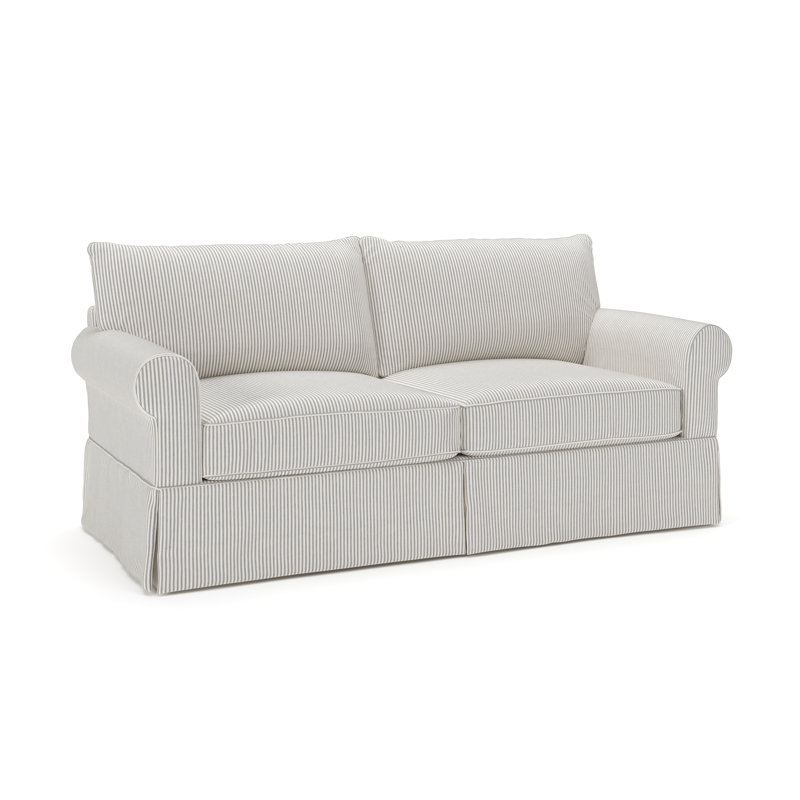 Amari 83'' Slipcovered Sofa, Cruise Adrift Woven Stripe