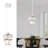 Levona 1-Light Crystal Drum Modern Pendant Light-703914847